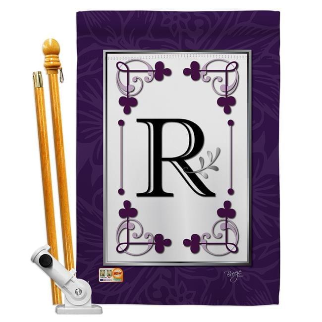 Double Sided 40'' H x 28'' W Polyester Flag Set