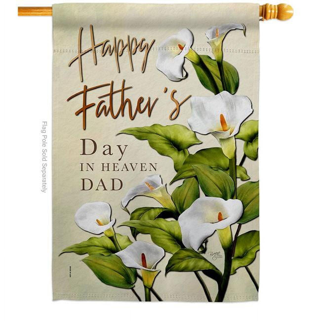 Breeze Decor Double Sided 40'' H x 28'' W Polyester Father's Day House Flag