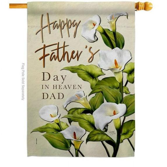 Breeze Decor Double Sided 40'' H x 28'' W Polyester Father's Day House Flag