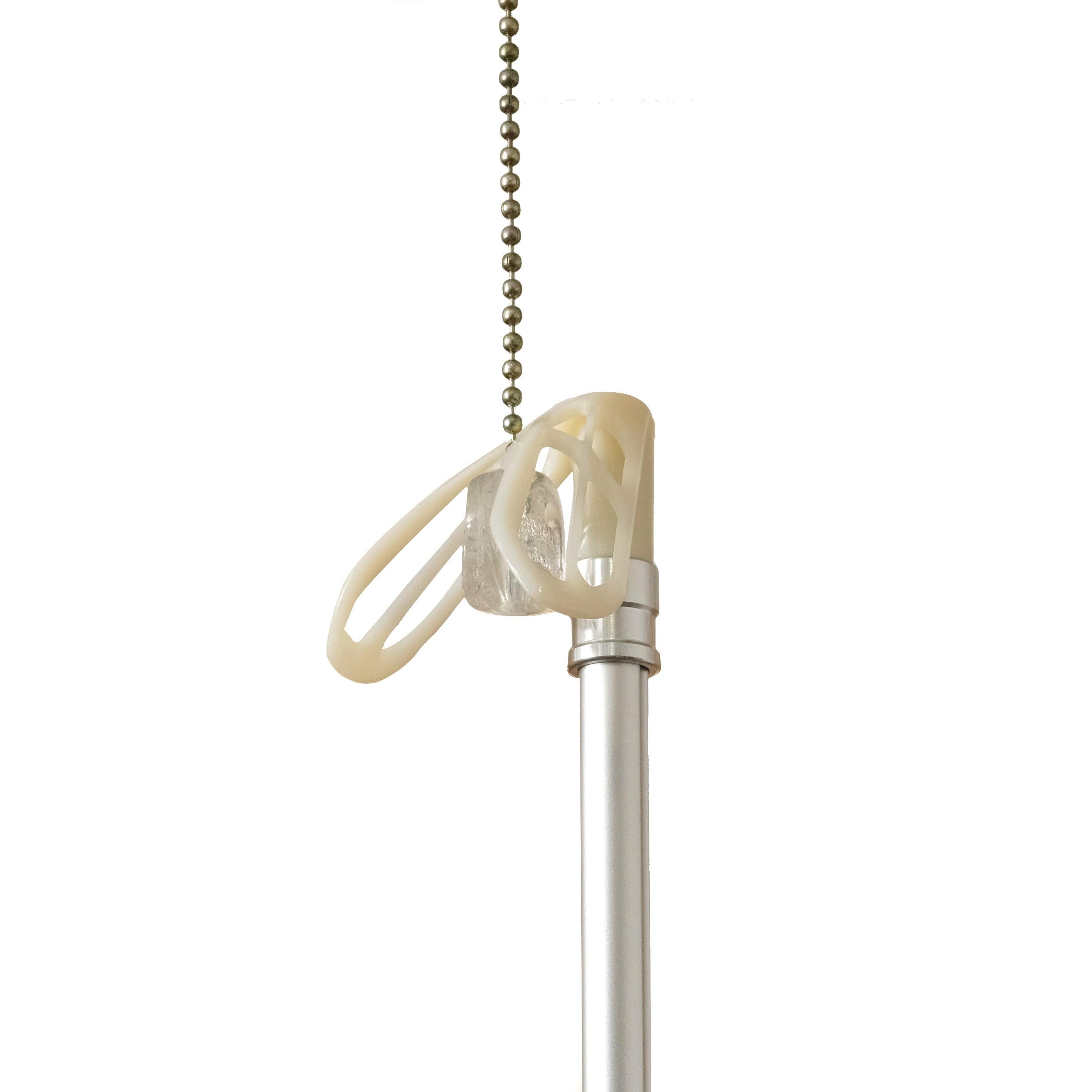Jokari 3 Foot Telescoping Rod with Grabber to Easily Reach High Ceiling Fan Chains and Change Airflow Direction Effortlessly. No Ladder Needed.