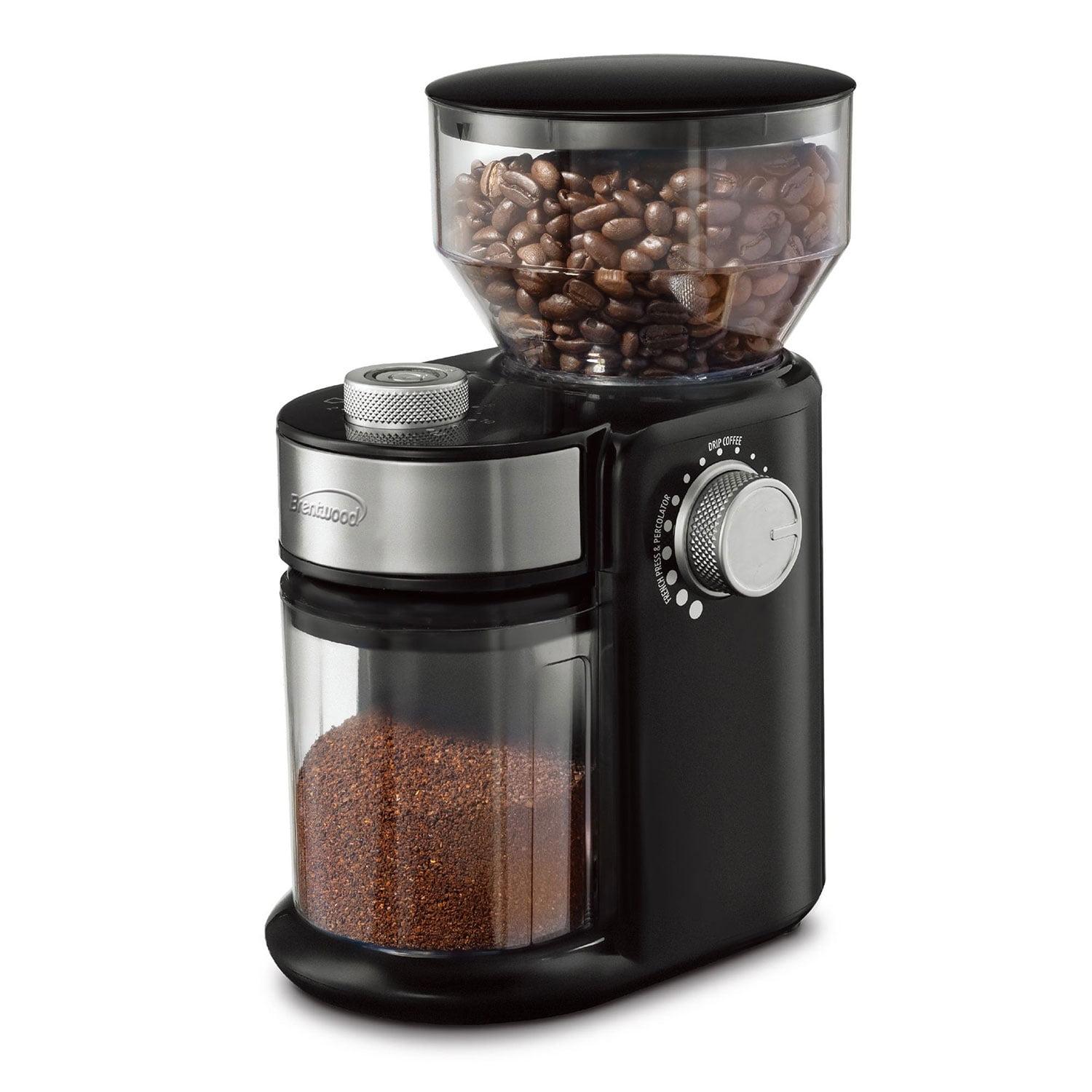 Brentwood 32-Cup Electric Automatic Burr Coffee Grinder in Black