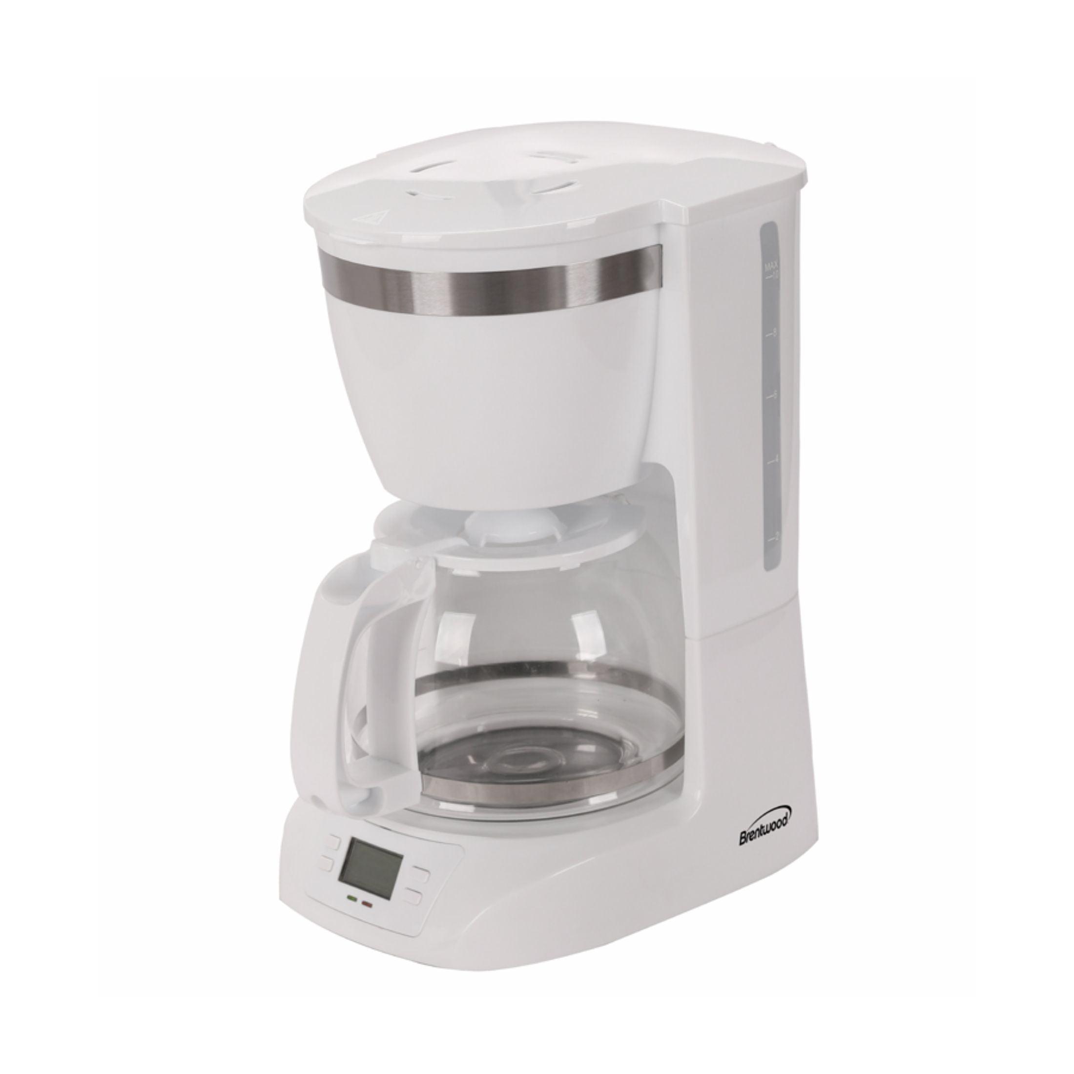 Brentwood 10-Cup Digital Coffee Maker (White)
