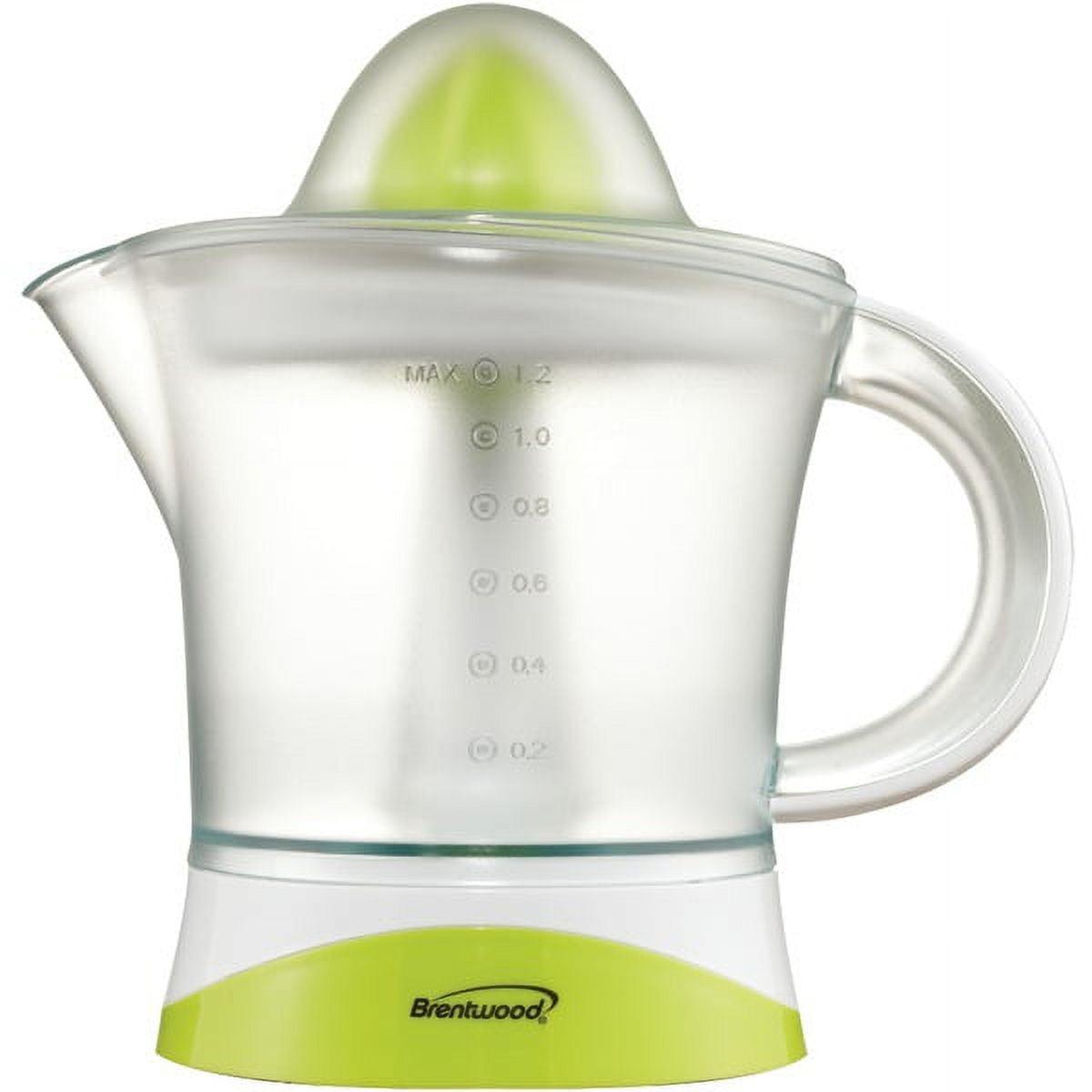 Brentwood 40oz White and Green Electric Citrus Juicer