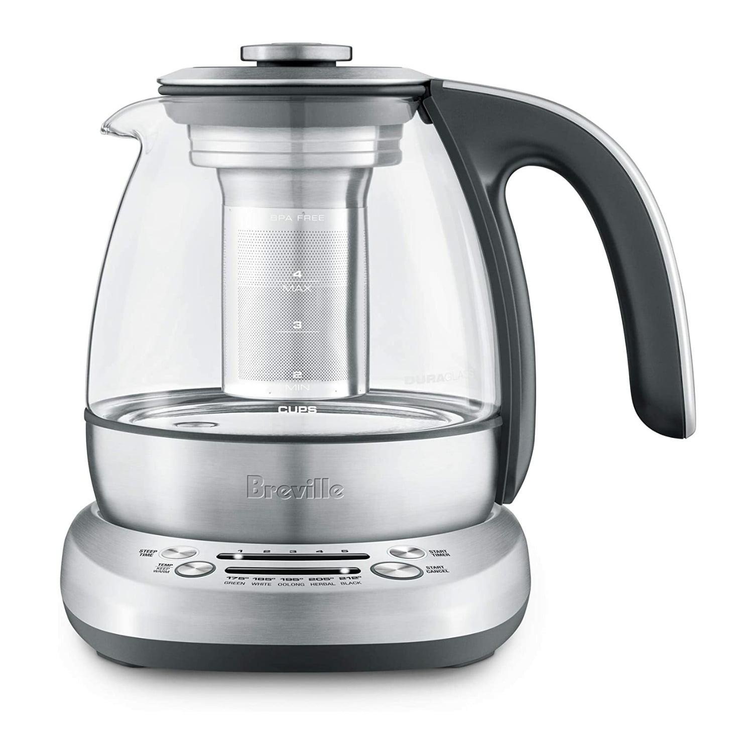 Breville 34 oz Silver Smart Tea Infuser Kettle