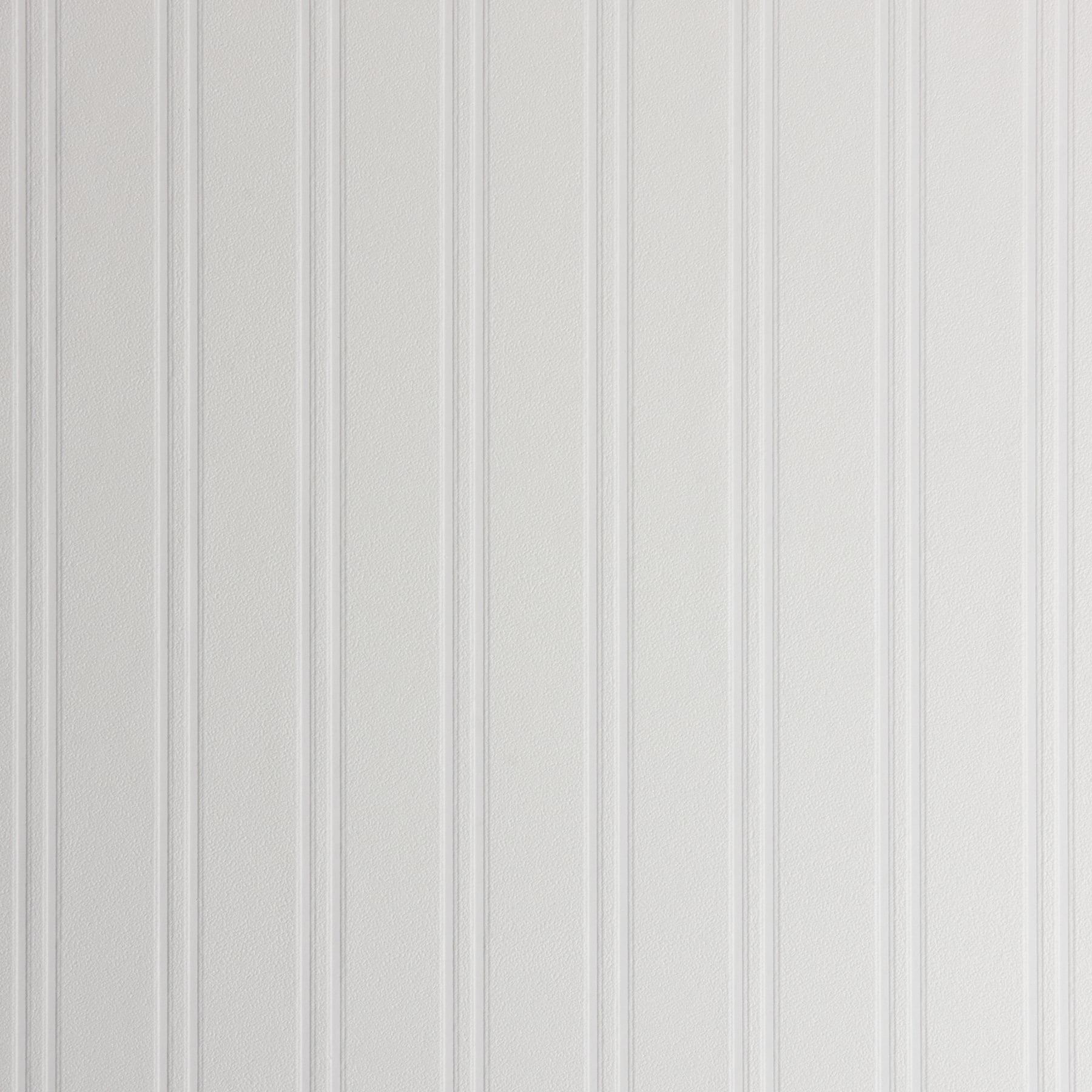 Brewster Beadboard Brown Wood Panel Paintable Prepasted Expanded Vinyl Wallpaper, 20.5-in by 33-ft, 56.4 sq. ft.