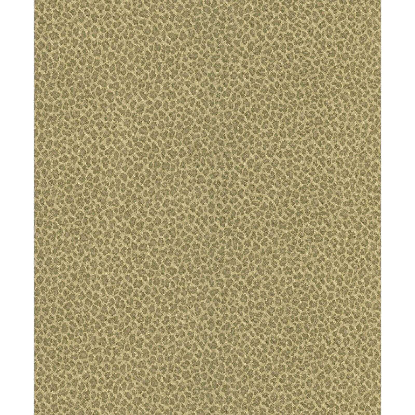 Brown Leopard Print Pre-Pasted Matte Wallpaper Roll