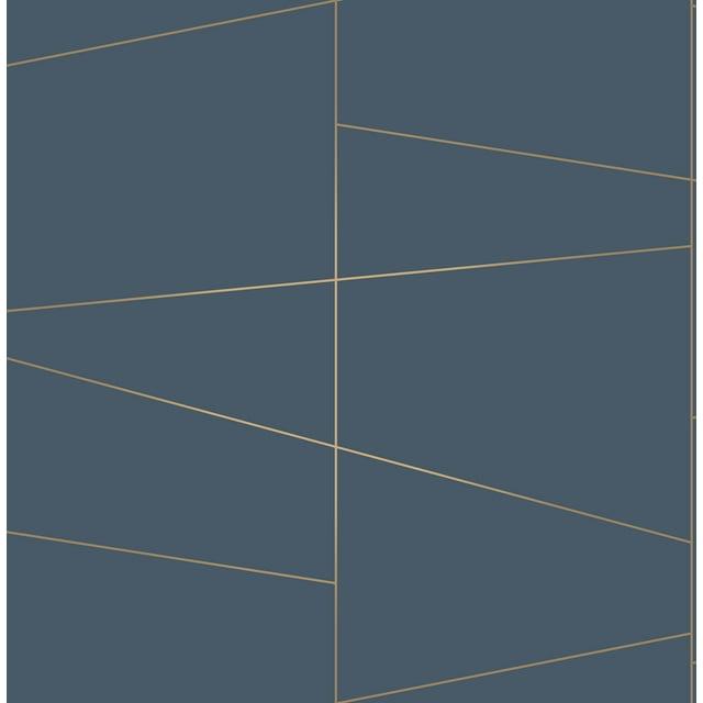 Brewster Fairmont Blue Deco Fracture Wallpaper