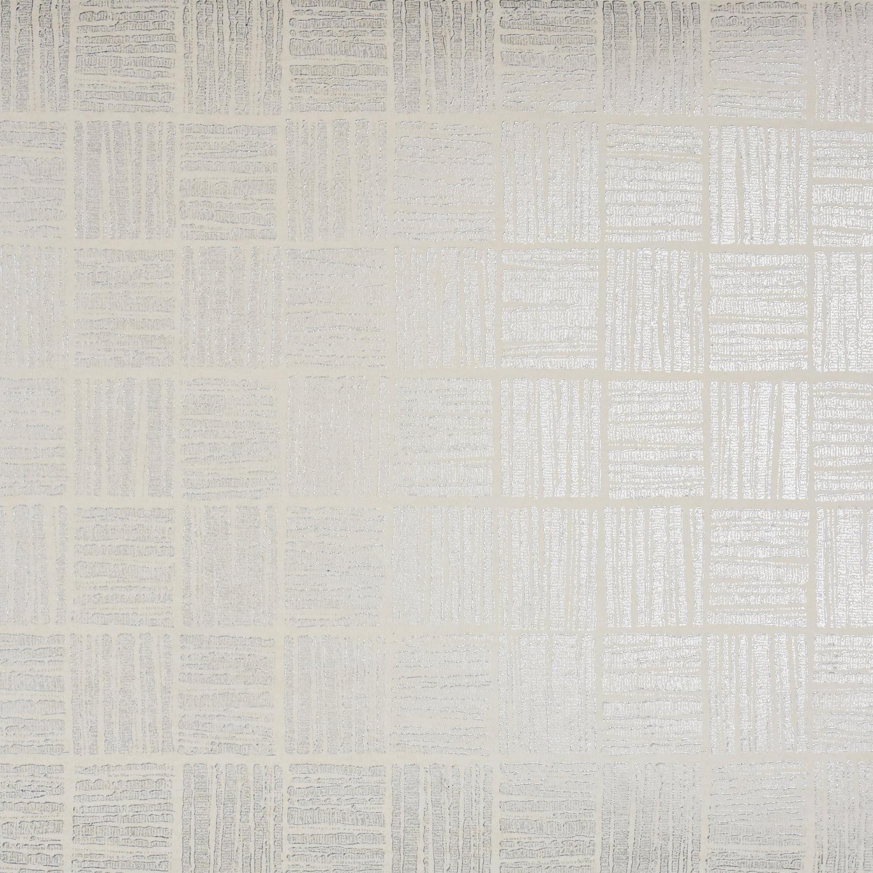 Brewster Glint Cream Distressed Geometric Wallpaper