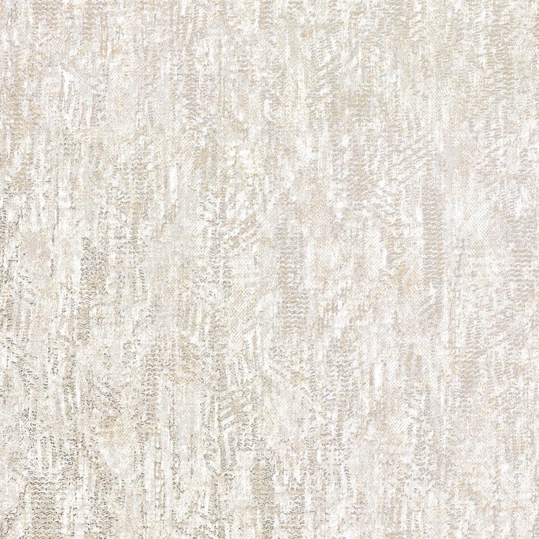 Luster White and Gold Distressed Non-Woven Wallpaper