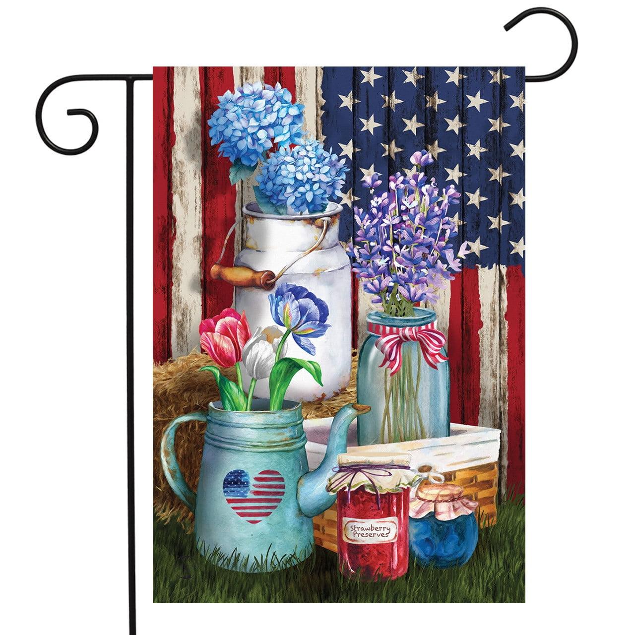 Briarwood Lane Summer Garden Flag 12x18 For Outdoor American Picnic Rustic For Summer Garden Flag Flags For Outside