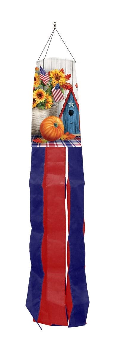 Briarwood Lane Fall American Autumn Windsock Wind Twister 40x6