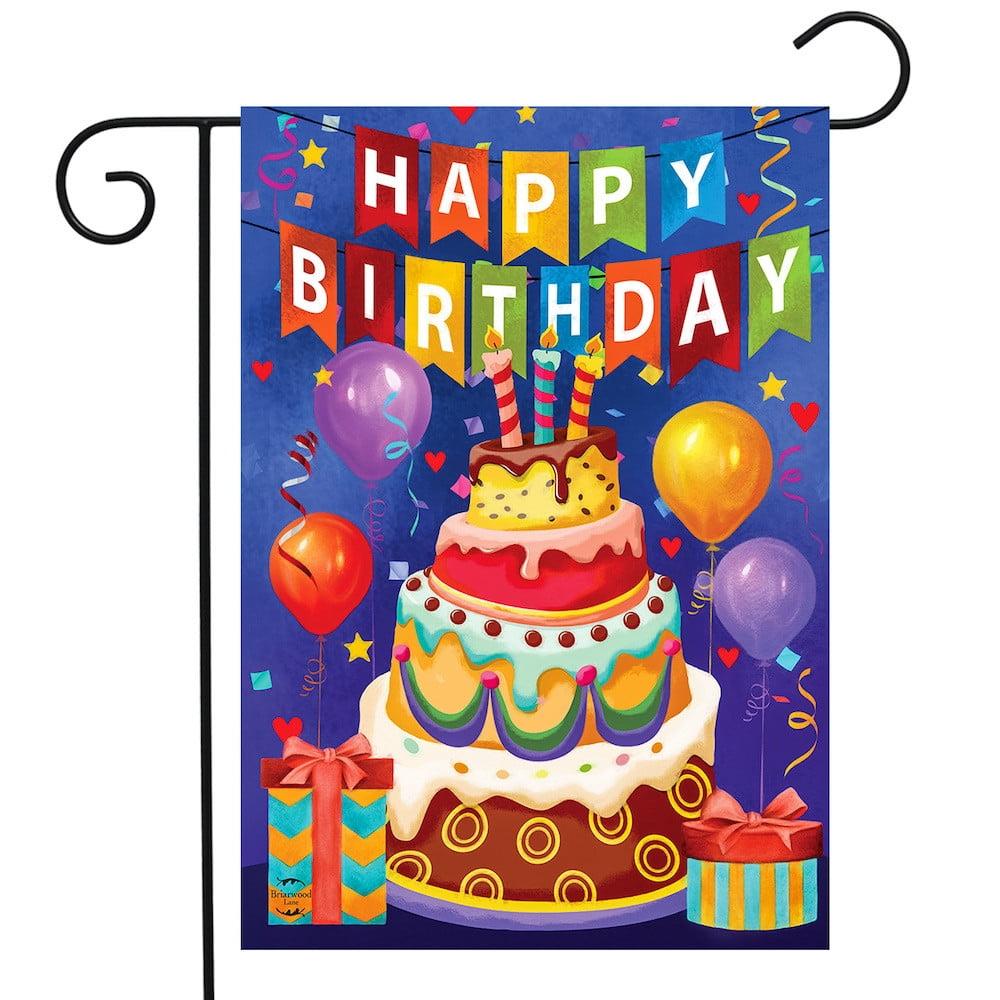 Briarwood Lane Everyday Garden Flag 12x18 For Outdoor Birthday Celebration Garden Flag Flags For Outside