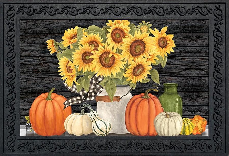 Briarwood Lane Fall Doormat 30x18 Indoor Outdoor Fall's Glory Floral For Fall Doormat