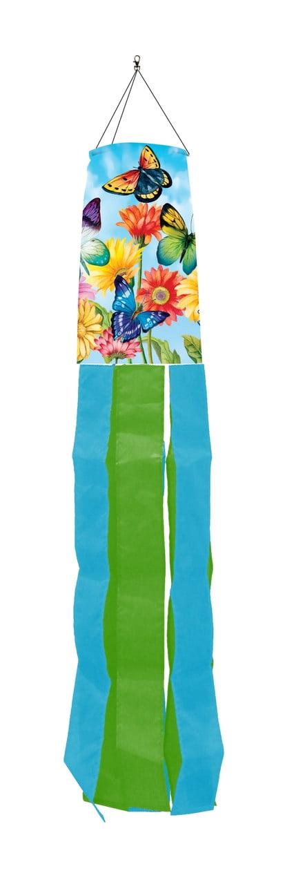 Briarwood Lane Spring Fluttering Butterflies Windsock Wind Twister 40x6