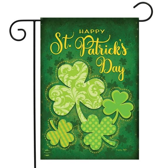 Briarwood Lane Lucky Shamrocks St. Patrick's Day Garden Flag Patt