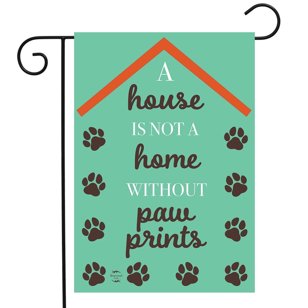 Briarwood Lane Spring Garden Flag 12x18 For Outdoor Pawprints Home Pet Owner For Spring Garden Flag Flags For Outside