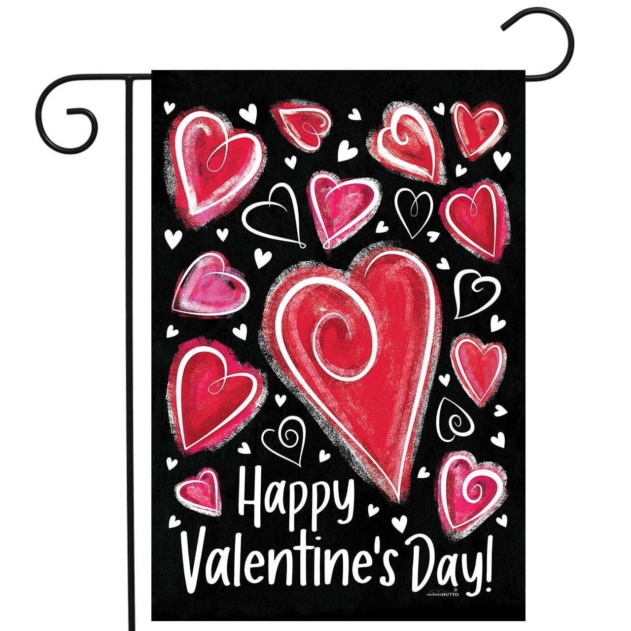 Briarwood Lane Valentine's Garden Flag 18x12.5 For Outdoor Valentine Heart Dance Garden Flag Flag For Valentine's Garden Flag Flags For Outside