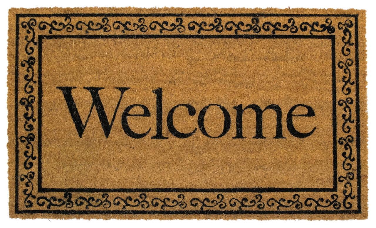 Briarwood Lane Everyday Coir Doormat 30x18 Welcome Natural Fiber Coir Doormat