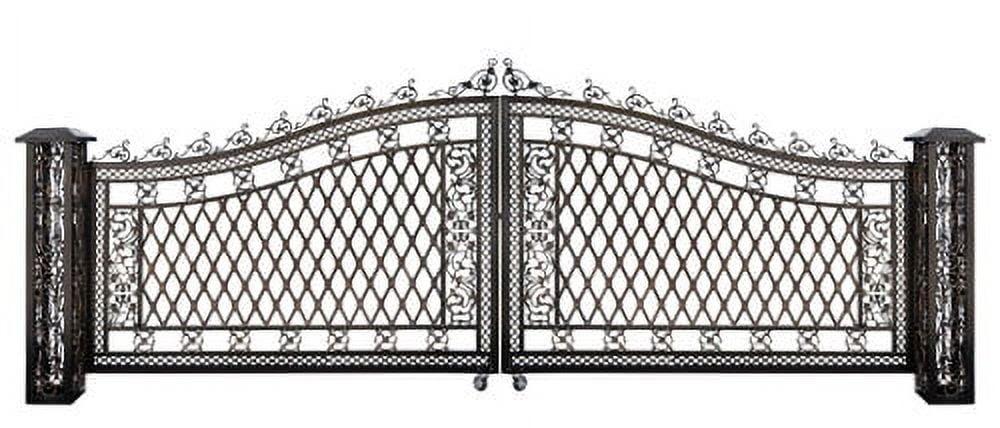 Bridgeton Moore Wide Bronze Aluminum Driveway Gate Kit