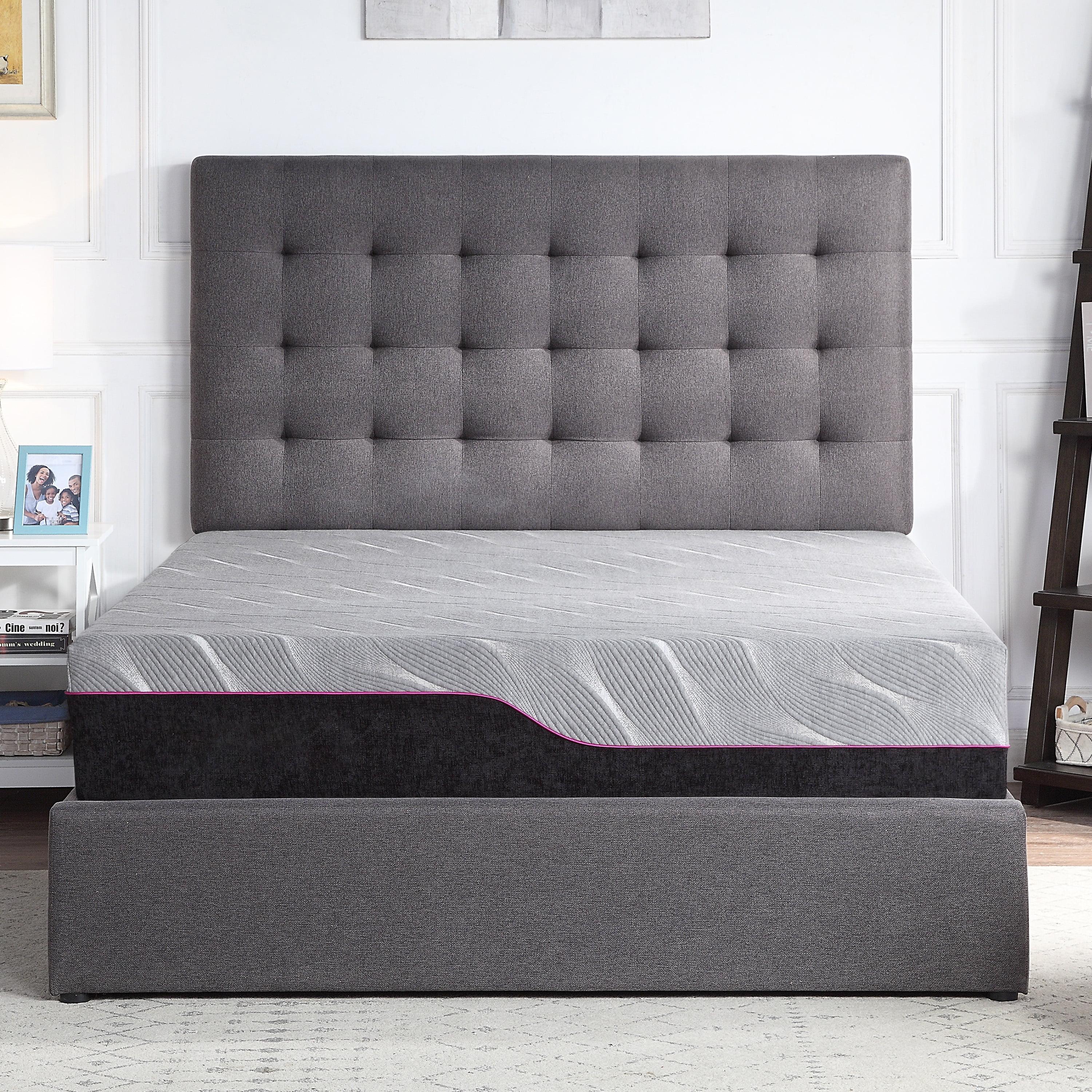 Twin XL Gel Memory Foam Adjustable Bed with Handcrafted Design