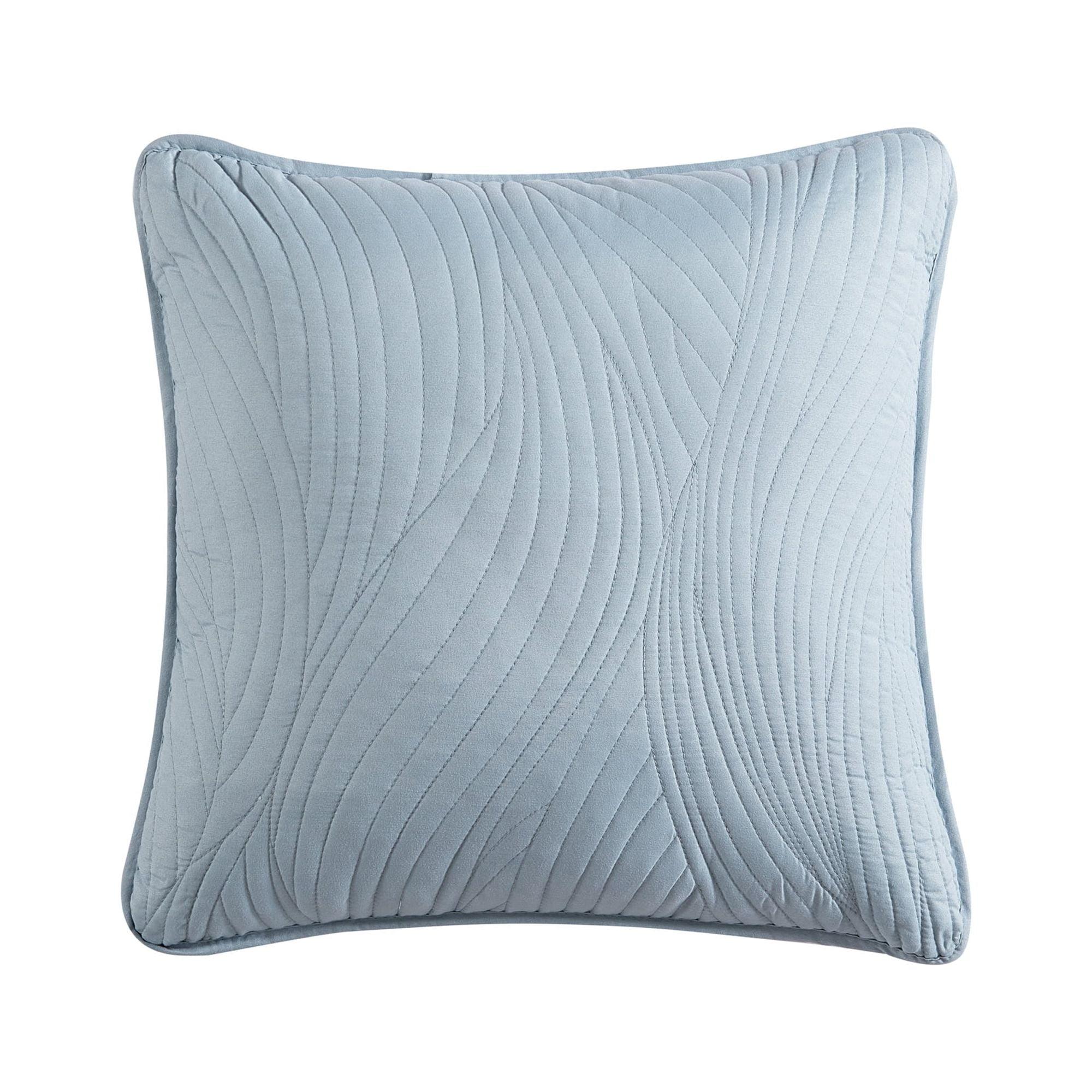 Stream Embroidered Reversible Throw Pillow