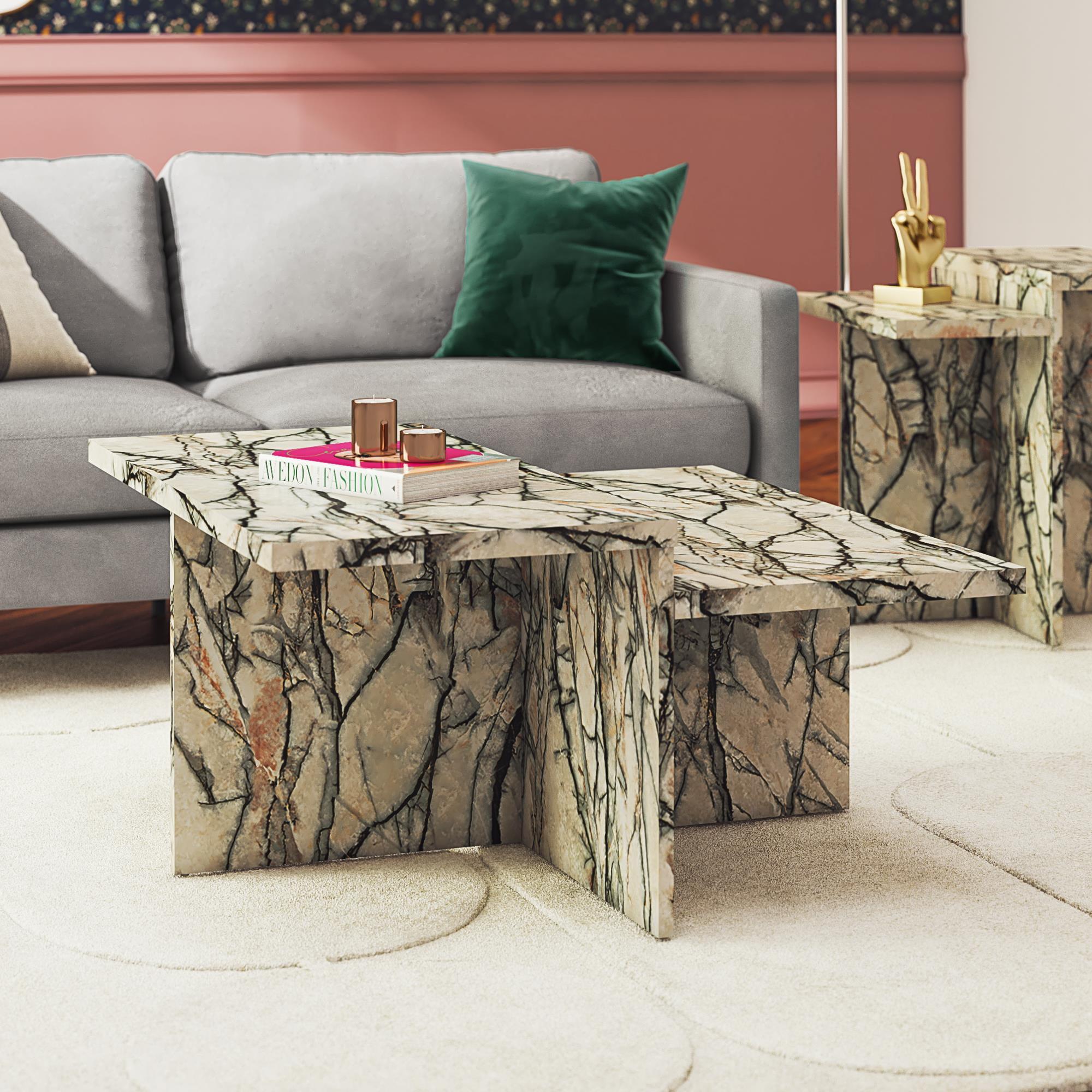 CosmoLiving by Cosmopolitan Brielle Two-Tiered Coffee Table