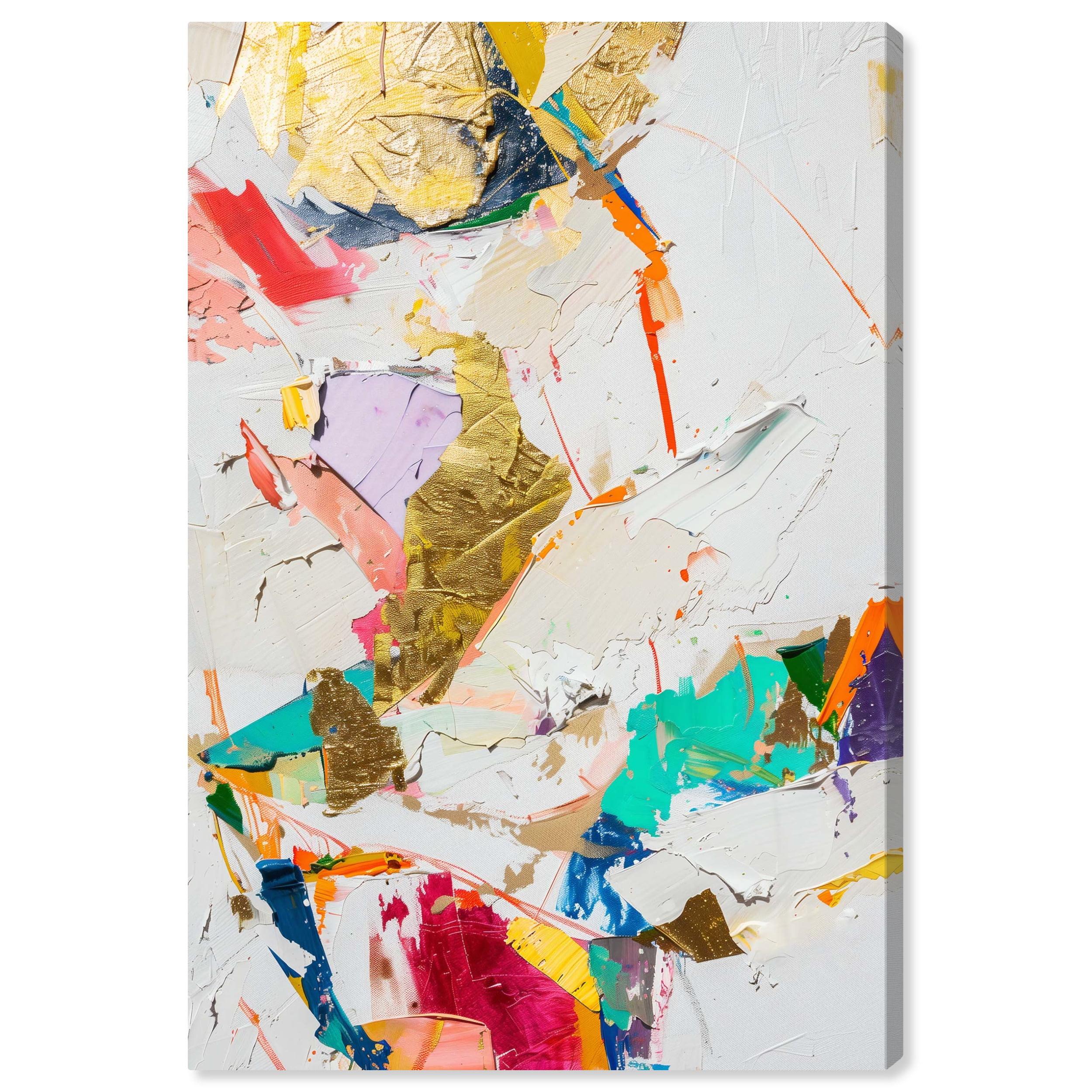 Art Remedy Bright Prism Minimalist Collage Style Wall Art by Art Remedy