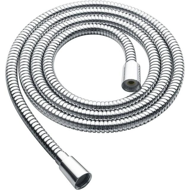 BRIGHT SHOWERS 79" Stainless Steel Shower Hose for Handheld Shower Heads, Ultra-Flexible Replacement with Brass Insert, Chrome
