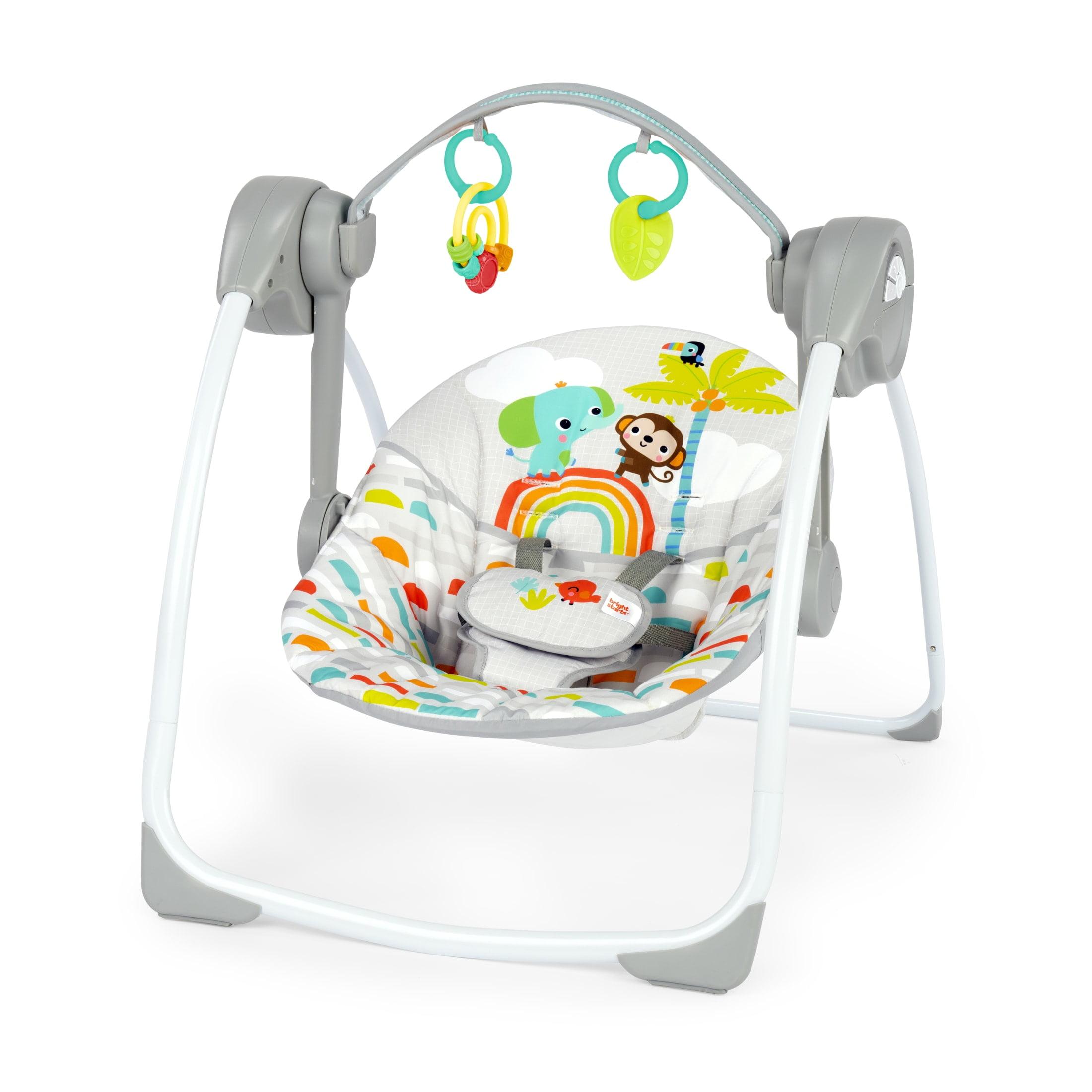 Bright Starts Playful Paradise Portable Compact Baby Swing - Unisex - Green