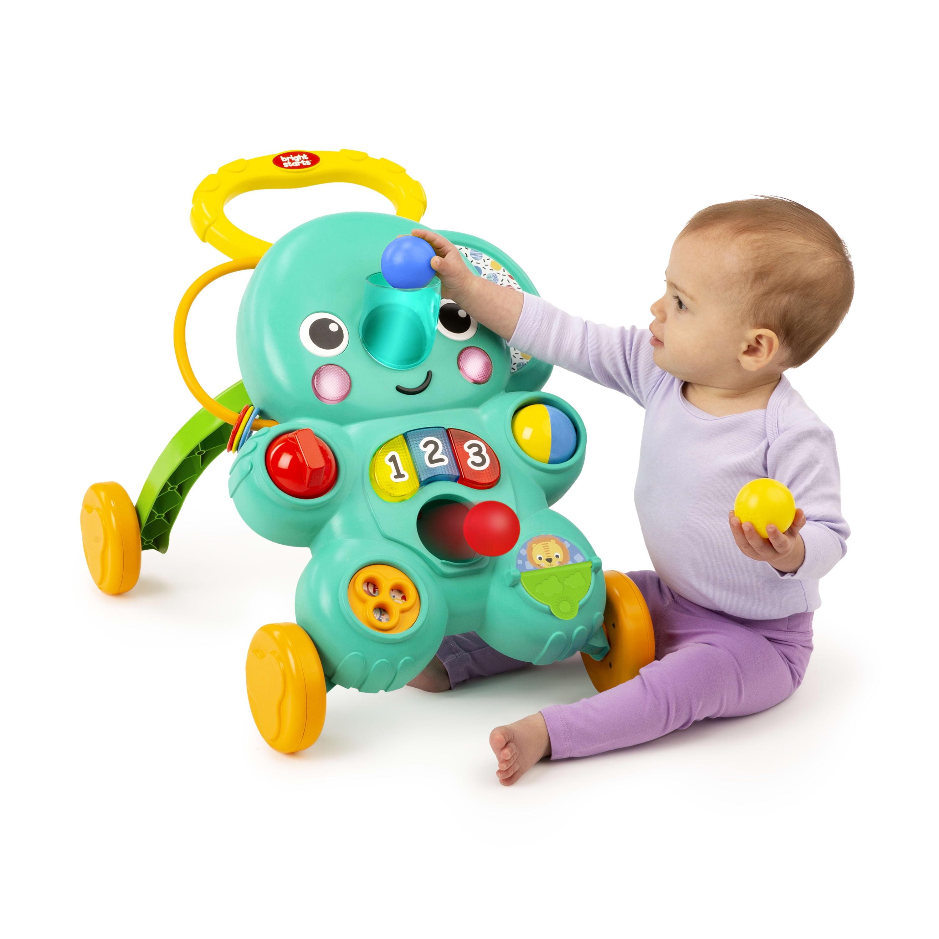 Bright Starts Stroll 'n Roll 2-in-1 Ball Play Baby Walker Elephant