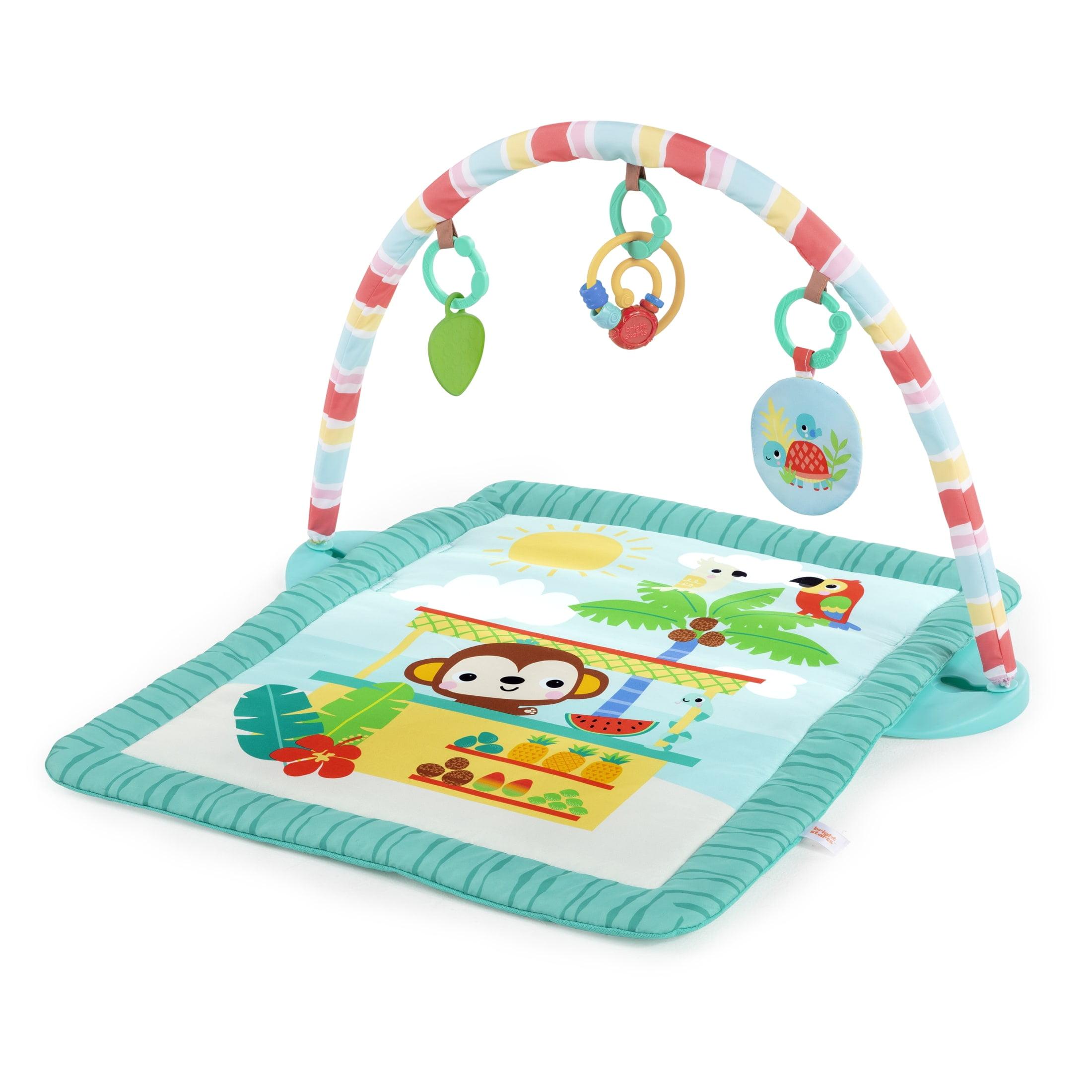 Bright Starts Tiki Toy Bar Baby Activity Gym & Tummy Time Mat - Newborn - 3 Years