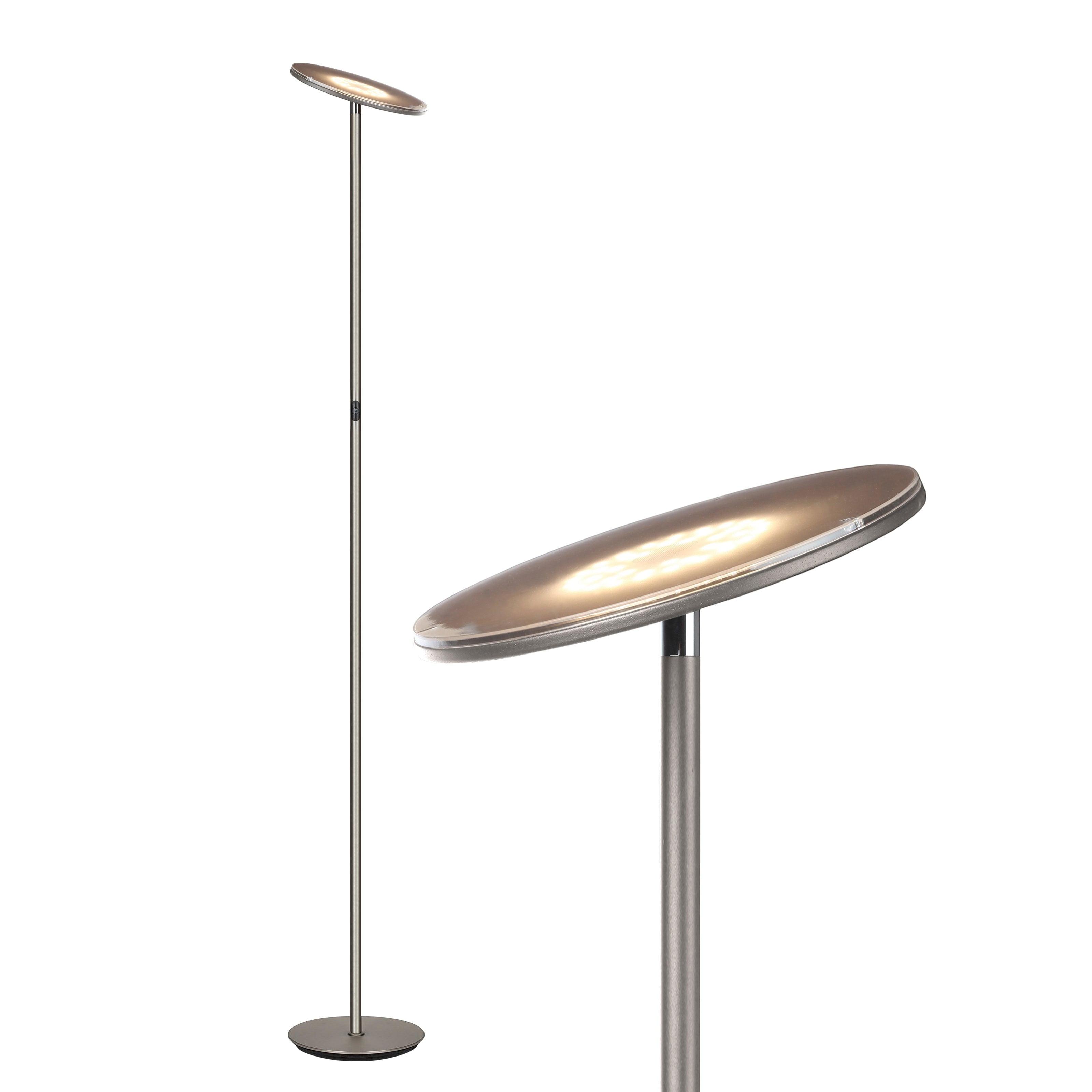 Brightech Sky Flux Industrial 63" Dimmable LED Floor Lamp with Adjustable Head