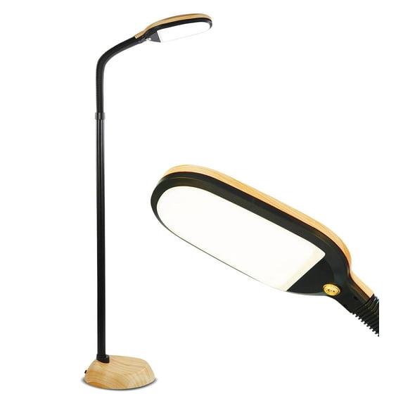 Brightech Litespan 53 in. Industrial Dimmable LED Floor Lamp with Height Adjustable Gooseneck Head