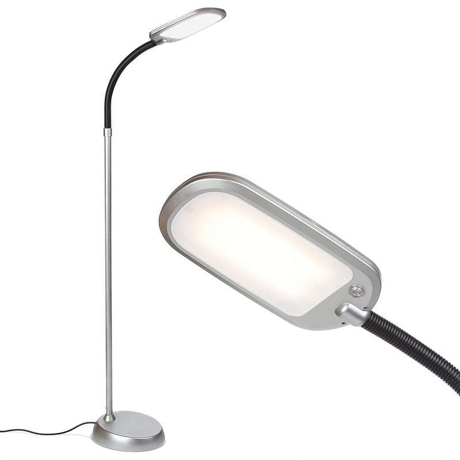 Litespan Slim 55 in. Industrial 1-Light Dimmable LED Floor Lamp