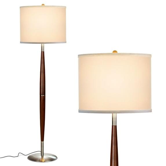 Lucas 61 in. Mid-Century Modern 1-Light LED Energy Efficient Floor Lamp
