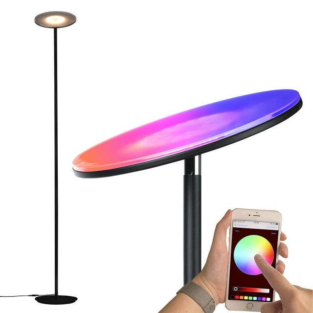 Brightech Sky Colors 69 in. RGB Modern LED Floor Lamp
