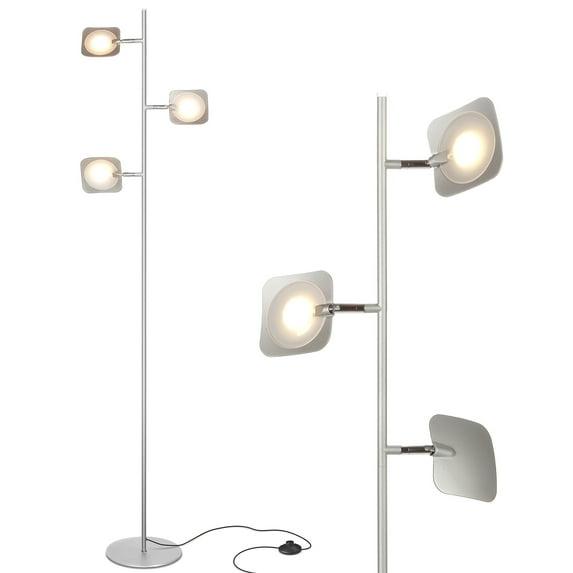 Brightech Tree Industrial LED 3-Way Dimming Floor Lamp with 3 Adjustable Spot Lights