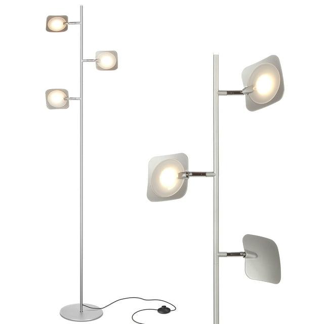 Brightech Tree Industrial LED 3-Way Dimming Floor Lamp with 3 Adjustable Spot Lights