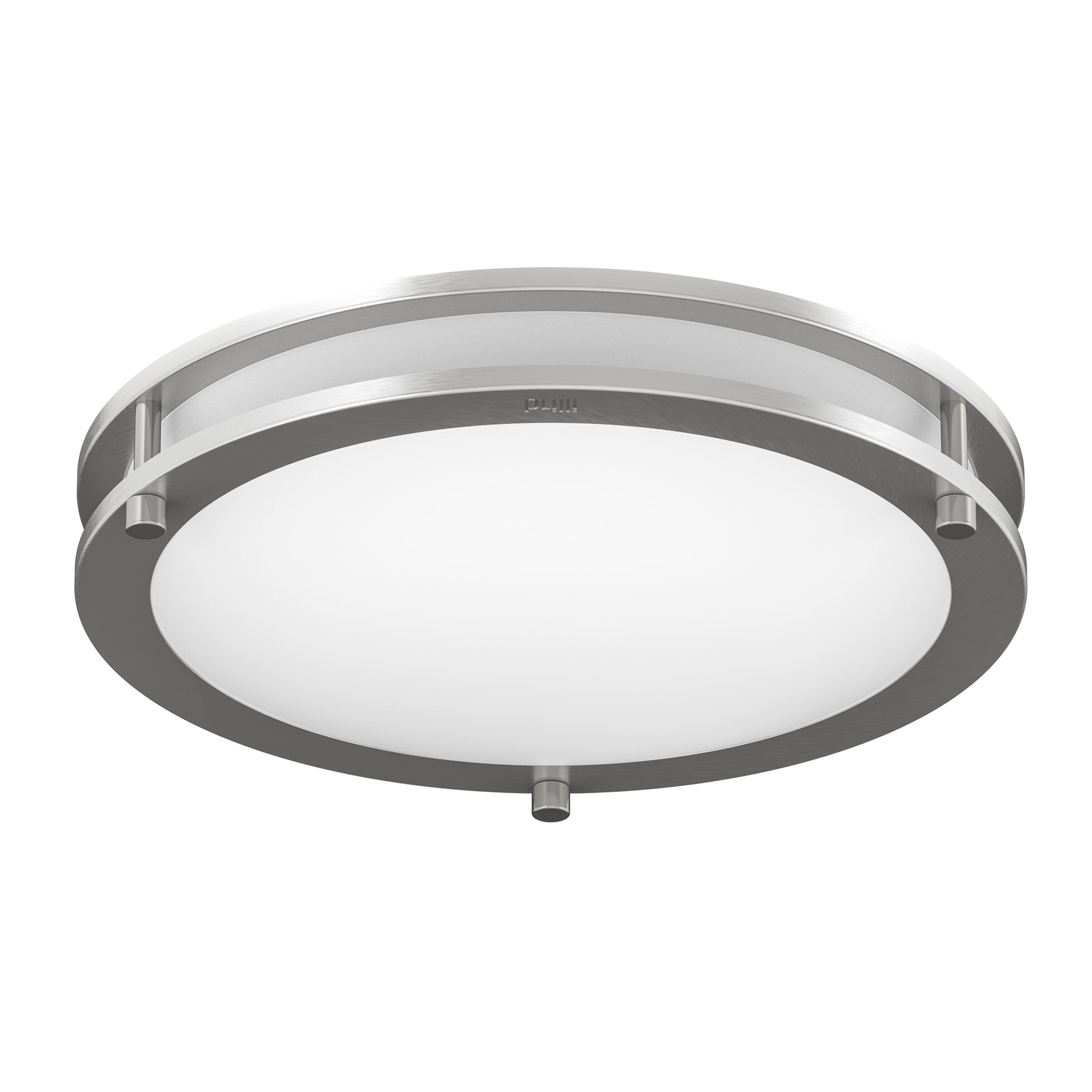 Brushed Nickel 15" LED Flush Mount Ceiling Light