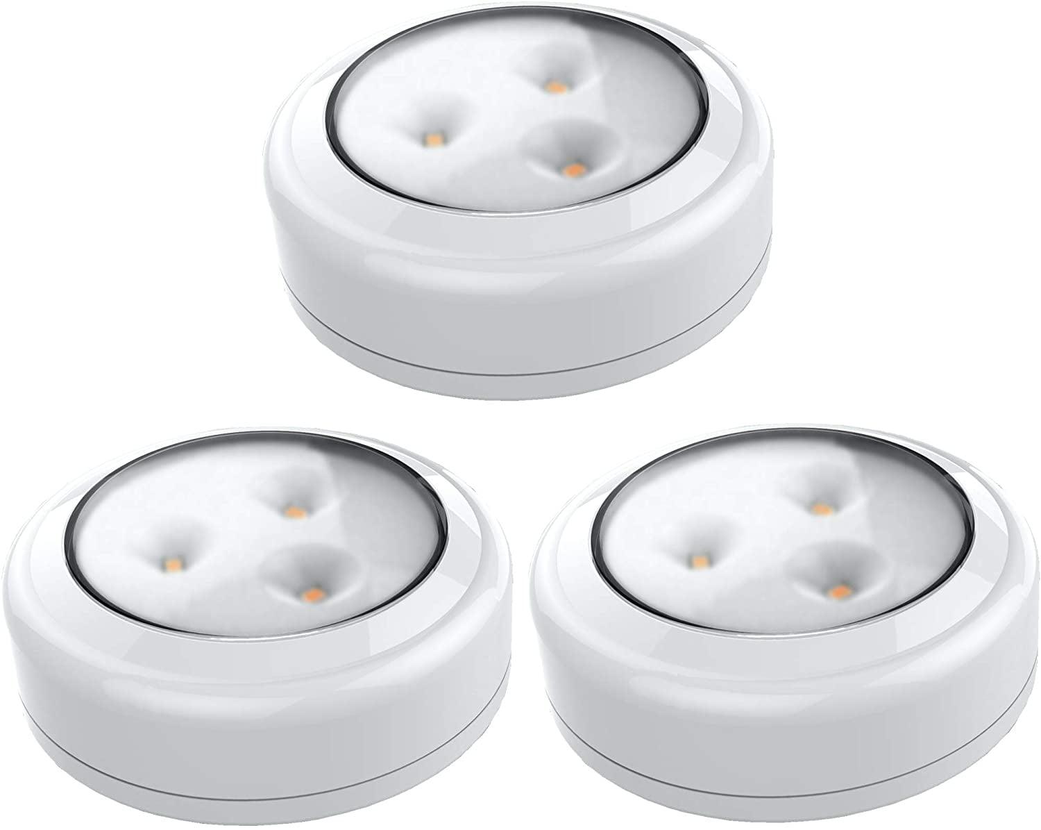 Brilliant Evolution Wireless LED Puck Light 3 Pack - White