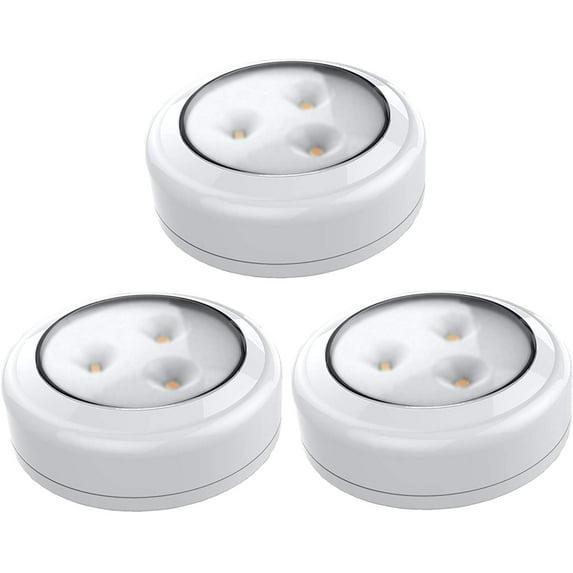 Brilliant Evolution Wireless LED Puck Light 3 Pack - White