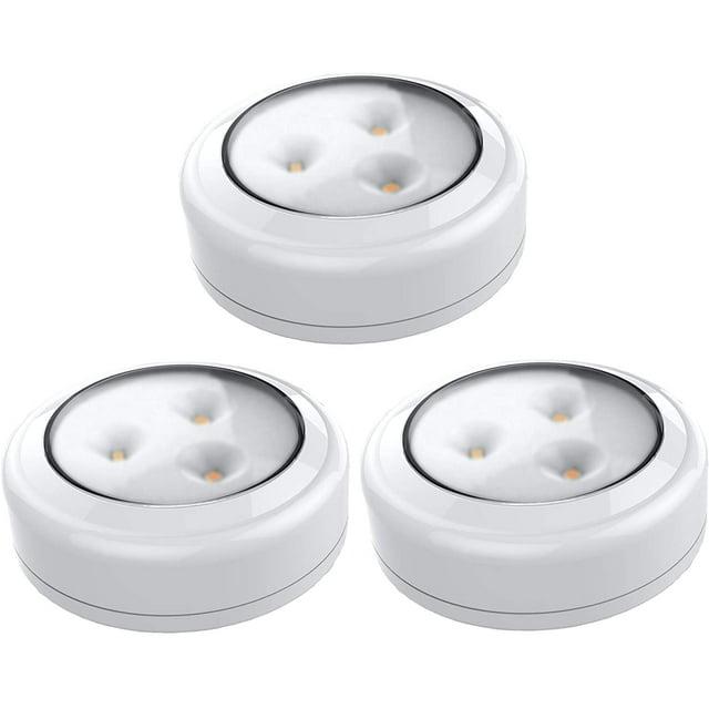 Brilliant Evolution Wireless LED Puck Light 3 Pack - White