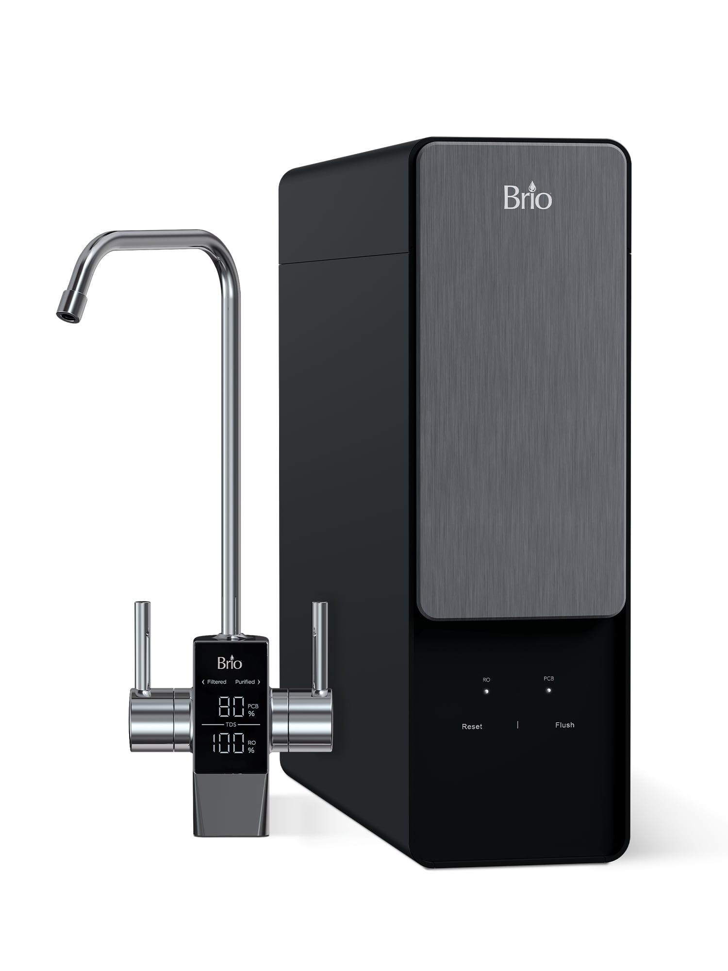 Brio Black Stainless Steel Tankless Under-Sink Water Filtration System