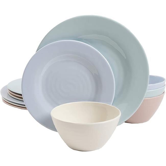 Gibson Elite 12pc Melamine Brist Dinnerware Set