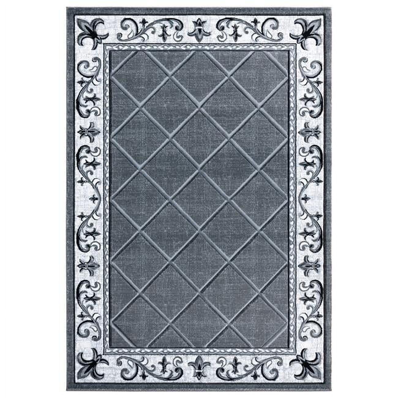 Bristol Altamont Gray Trellis 8' x 11' Synthetic Area Rug