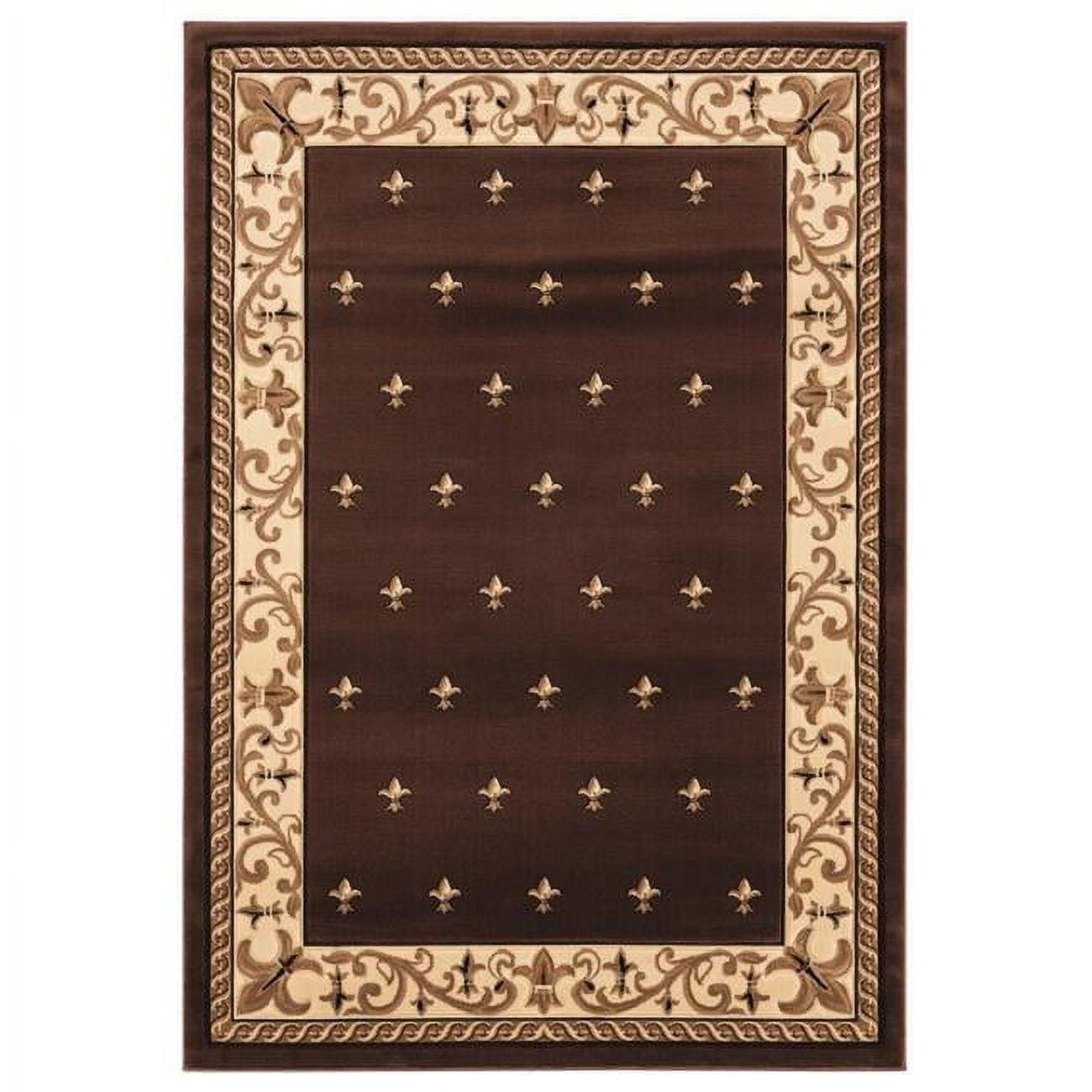 Bristol Wington Brown Rectangle Area Rug - 5 ft. 3 in. x 7 ft. 6 in.