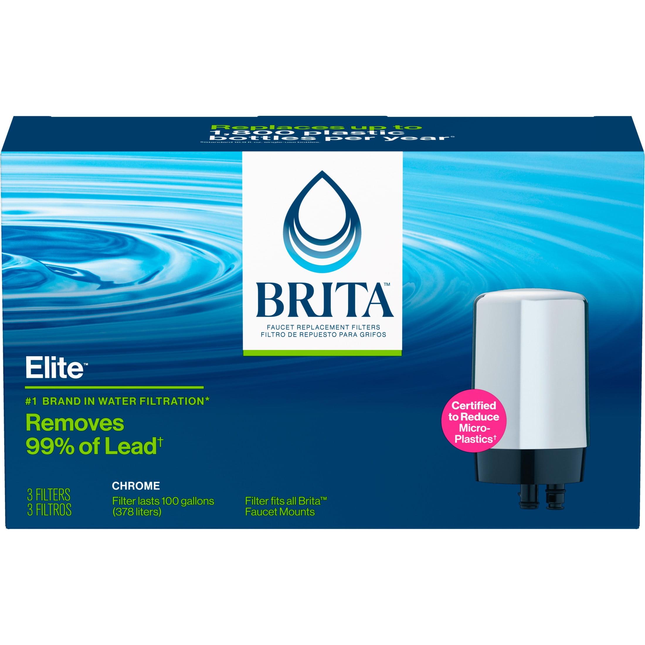 Brita 3ct Replacement Water Filters for Brita Tap Faucet Mounts - Chrome: Filters Copper & Mercury