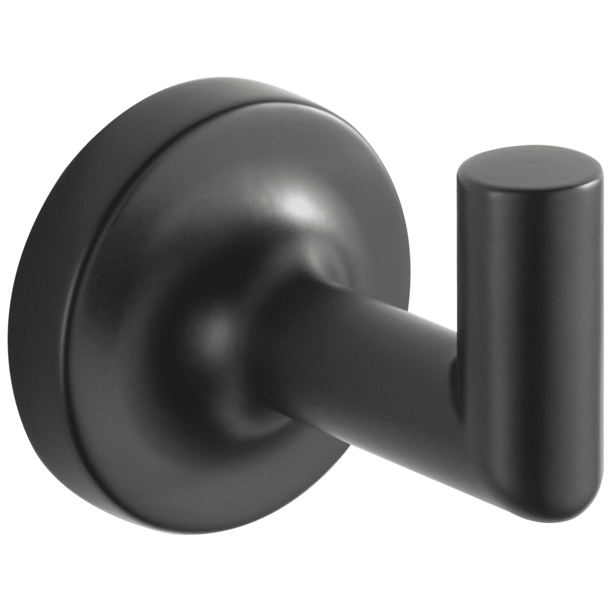 Matte Black Modern Single Robe Hook