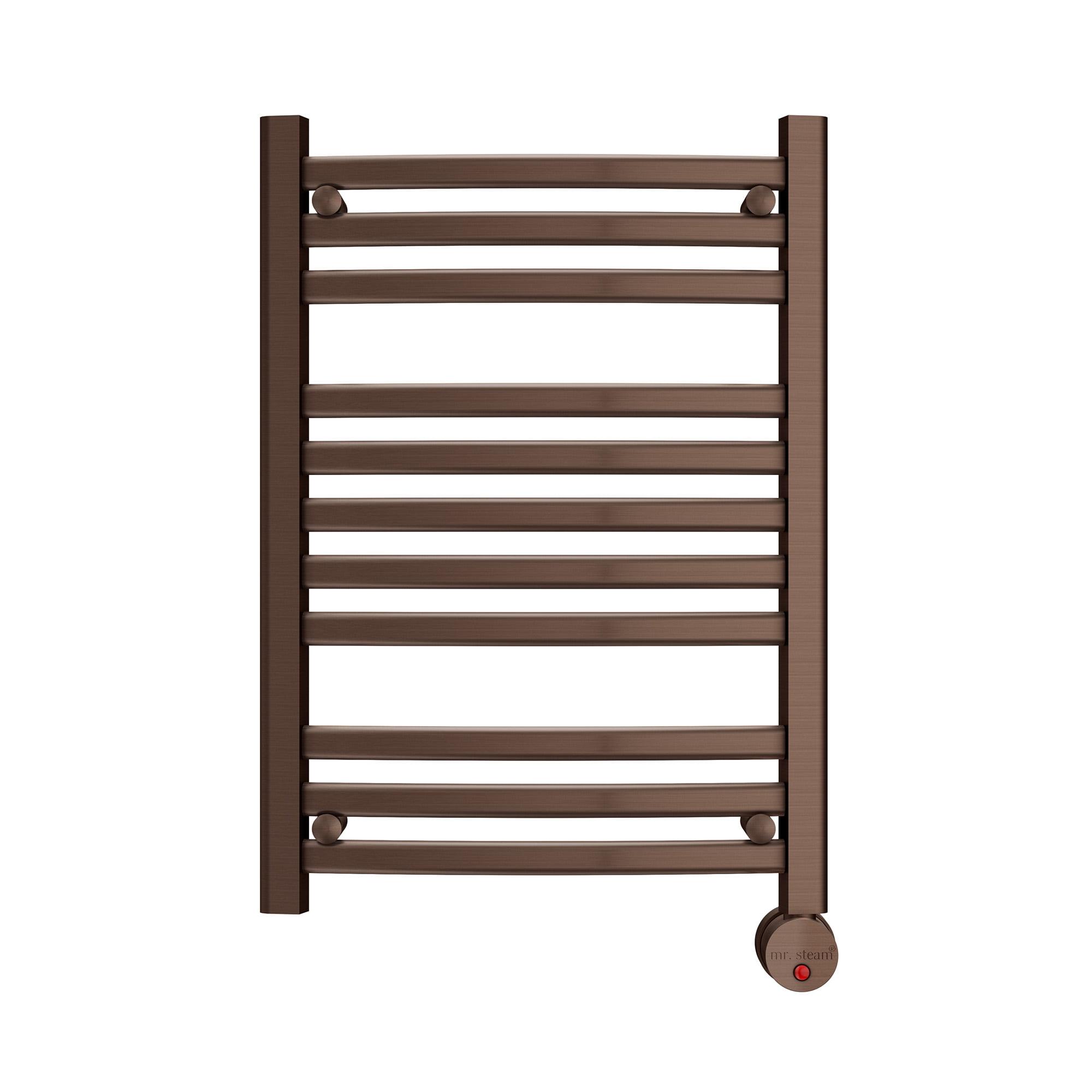 Broadway 28'' Brushed Bronze Stainless Steel Wall-Mounted Towel Warmer