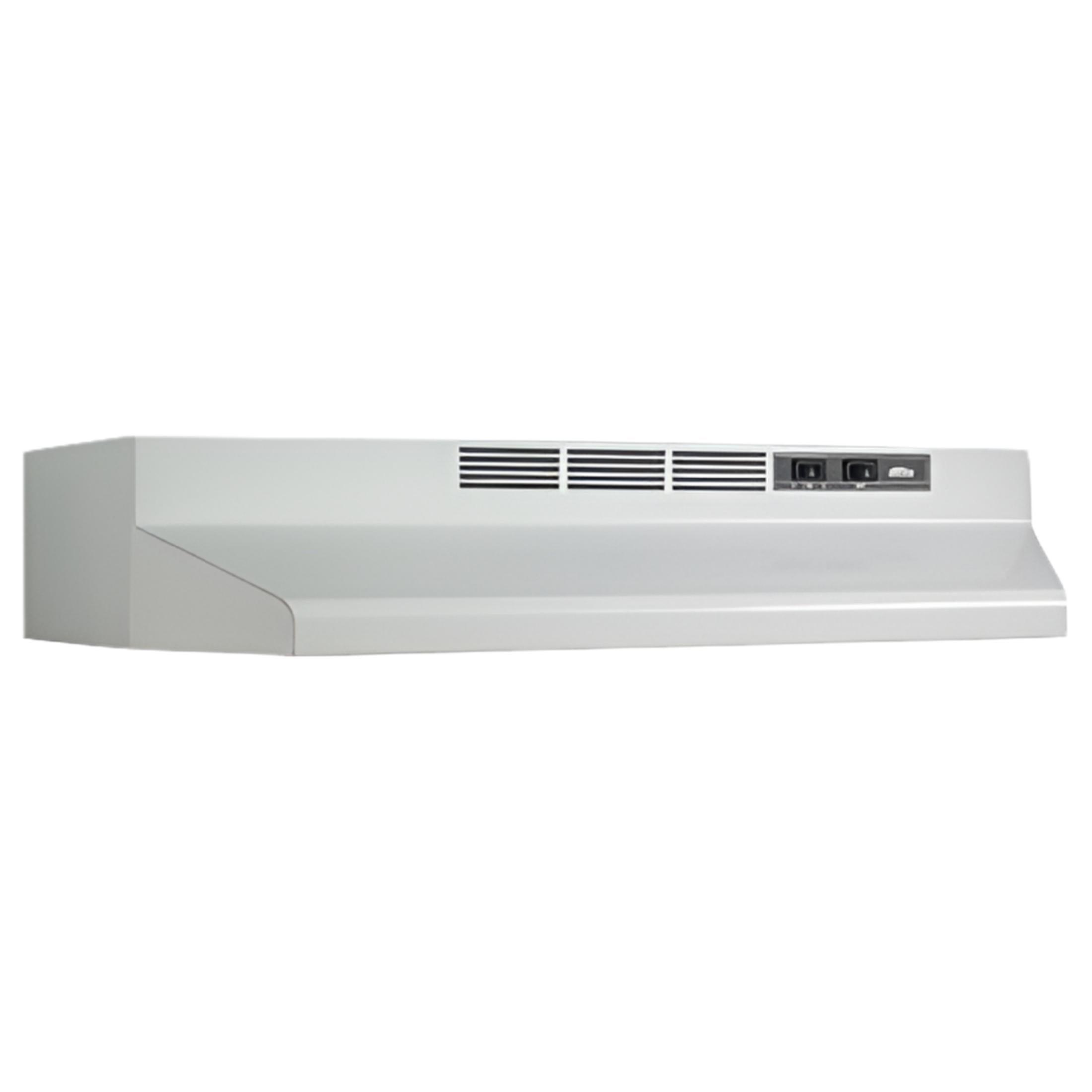 Broan NuTone 24" Steel 360 CFM Ductless (Non-Vented) Under Cabinet Range Hood with Charcoal Filter